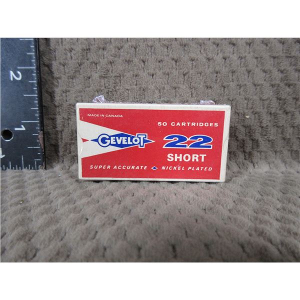 Collector Ammo - Gevelot 22 Short Box of 50