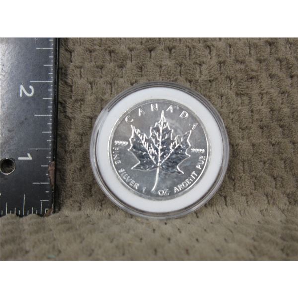 1 Oz. .9999 Fine Silver 2011 Canadain Maple Leaf Coin