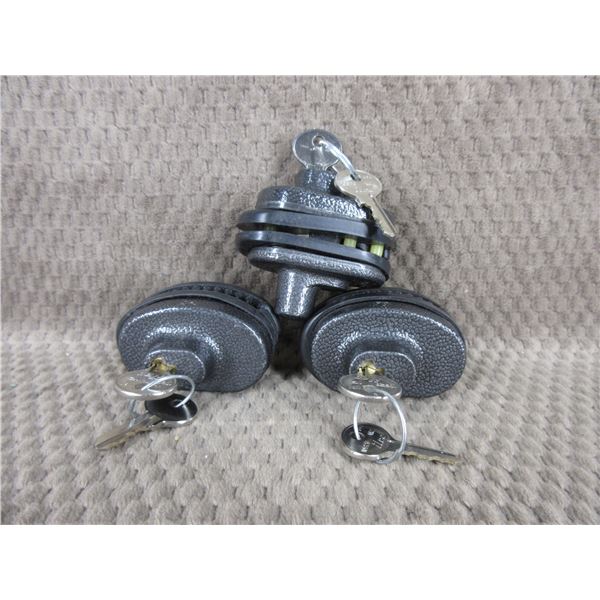 3 Trigger Locks - All with keys and all keyed different