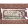 Image 1 : 1954 Canada One Dollar Bill - Devils Face