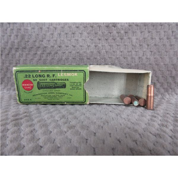 Collector Ammo Lesmok 22 Long R.F. Shot - Box of 4 Rnds