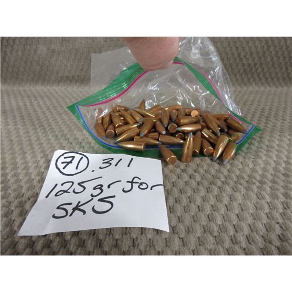 .311 Bullets 125gr for SKS Bag of 71