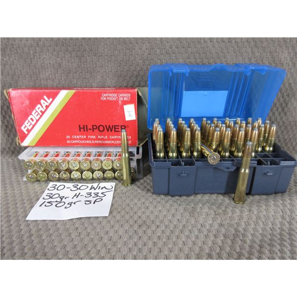 30-30 Win 60 Rounds - Reloads sold as componets
