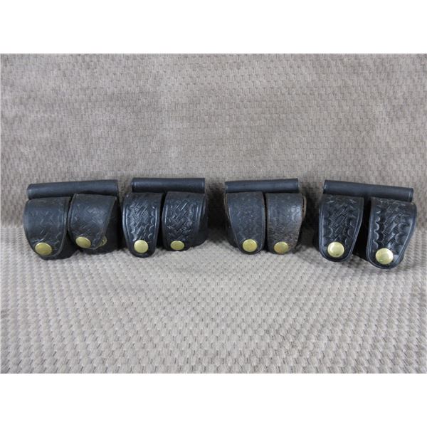 4 Leather Belt Holsters for Speed Loaders