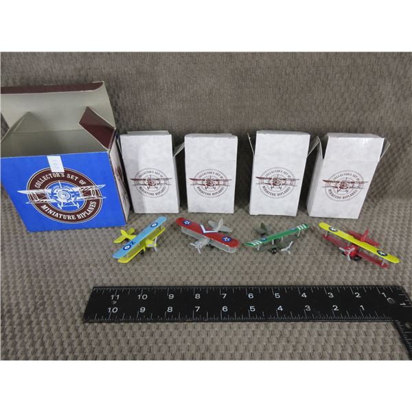 Collectors Set of Miniture Biplanes