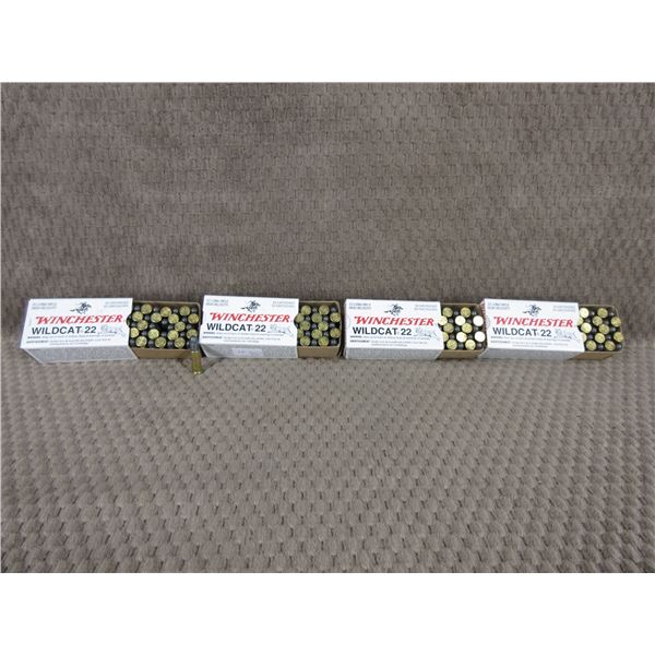 22 Long Rifle Winchester Wildcat - 4 Boxes of 50