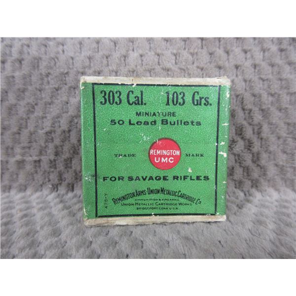 303 Cal. 103 gr. Rem Bullets for Savage Rifles Box of 50