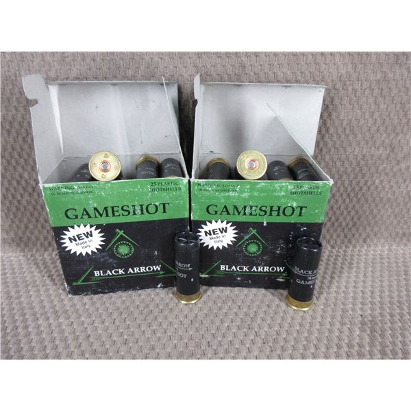 12ga 2 3/4" 1 1/8 oz Black Arrow Game Shot - 2 Boxes of 25