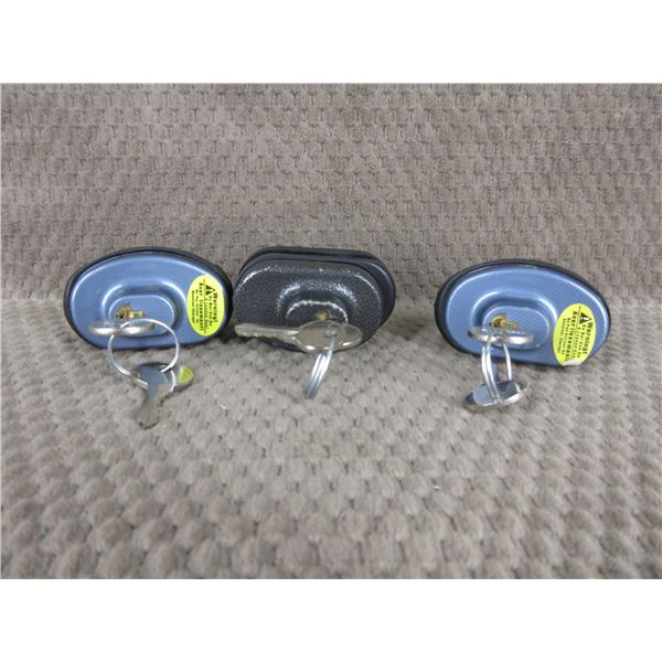3 Trigger Locks - All with keys and all keyed different