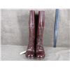 Image 3 : RCMP High Brown Boots Marked 1960 Size 11E