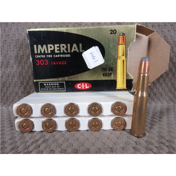 303 Savage Imperial 190 gr, KKSP - Box of 20