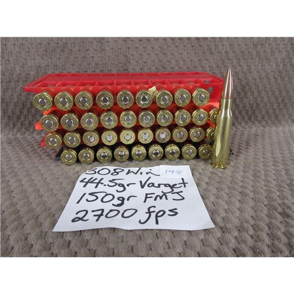 308 Winchester Bag of 40 - Reloads sold as componets