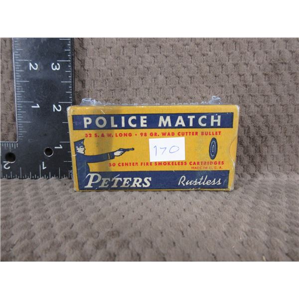 Collector Ammunition - Peters Police Match 32 S&W Long