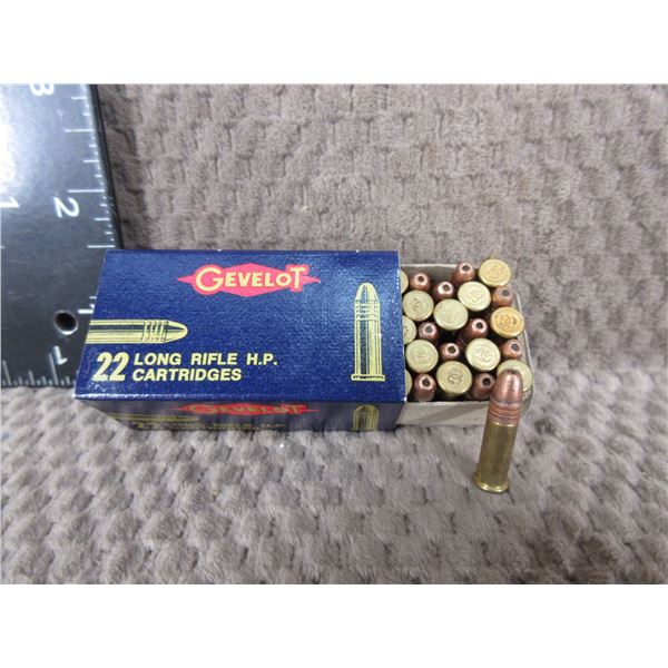Collector Ammo - Gevelot 22 Long Rifle HP - Box of 50