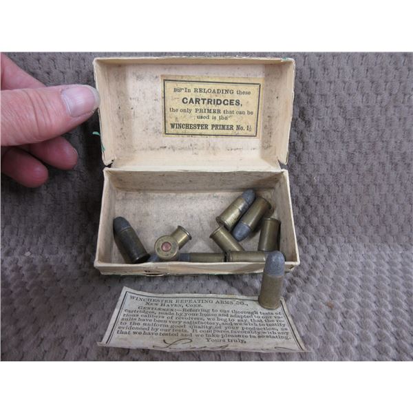 .38 Caliber CF Winchester Collector Box of 10 Original Rnds