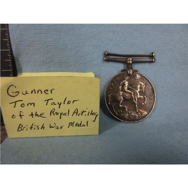 WWI British Issued War Medal for Bravery 1914 - 1918