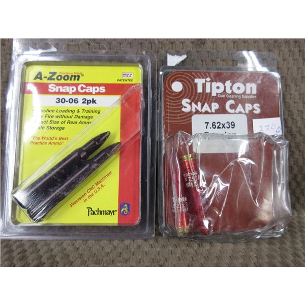 Snap Caps Tipton 7.62X39 & A-Zoom 30-06 - 2 Packs of 2