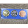 Image 2 : Travel Alberta Collector Coins - 3 Coins in Case