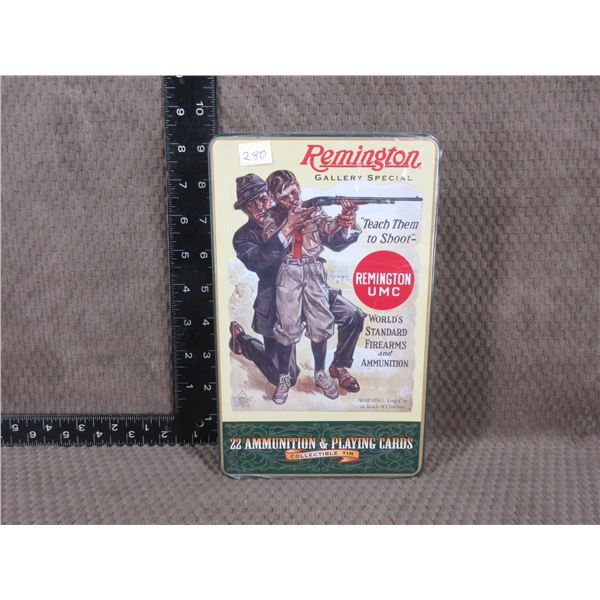 Remington Gallery Special 22 Ammunition & Playing Cards