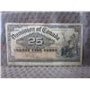 Image 1 : 25 Cents Dominion of Canada Shinplaster 1900
