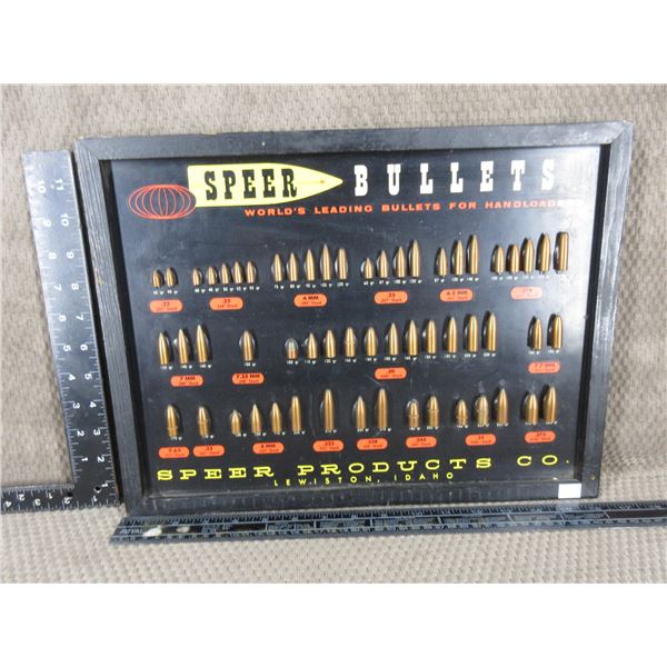 Speer Bullet Board - Made Approximately 1961
