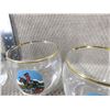 Image 3 : Set of 4 - RCMP Glasses Gold Rimmed