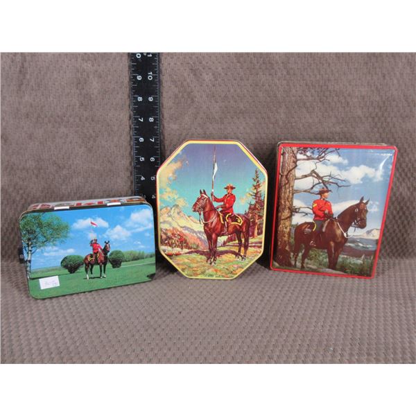 3 - RCMP Metal Tins