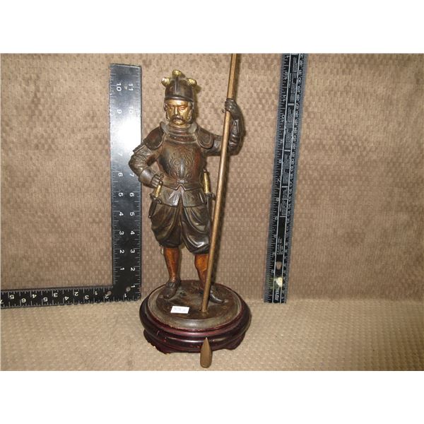 Bronze Grenadier Guard with Lance