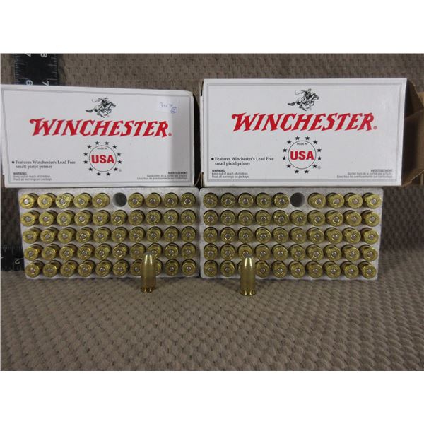 45 Auto Winchester 185 gr, BEB - 2 Boxes of 50