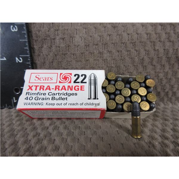 Collector Ammo - Sears Xtra-Range 22 LR - Box of 50