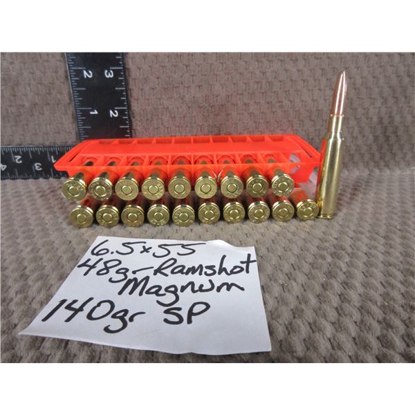 6.5X55 Bag of 20 - Reloads sold as componets
