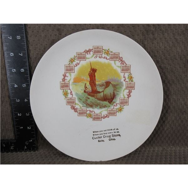 1916 Calender Plate - Custer Drug Store