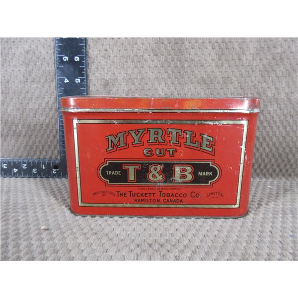Myrtle Cut T & B The Tuckett Tobacco Co. Tin