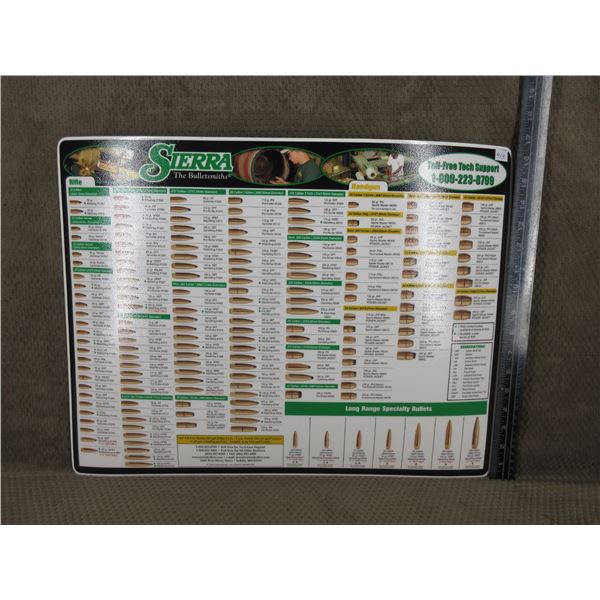 Sierra Bullet Advertising Reolading/Counter Pad