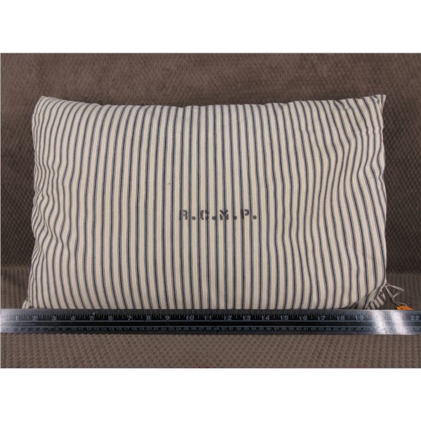 RCMP 1950's Marked Pillow Whithorse Yukon Detachment