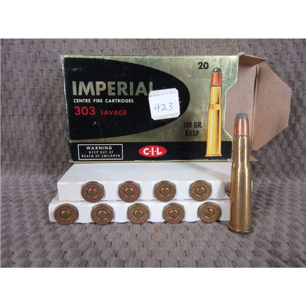 303 Savage Imperial 190 gr, KKSP - Box of 20