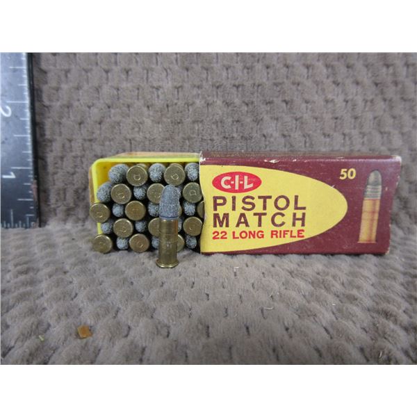 Collector Ammo - CIL Pistol Match 22 LR - Box of 50