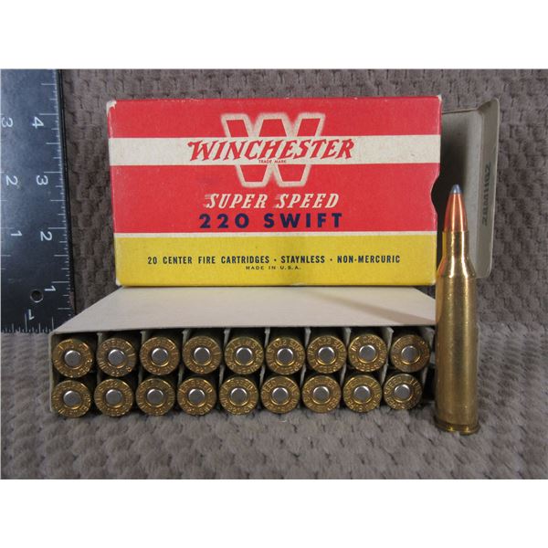 220 Swift Winchester Super Speed - Box of 20