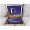 Image 1 : Oak Cased Masonic Lodge Tools of Office - No Key