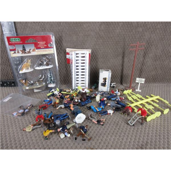 O Gauge Train Scale Items - Bag of Various People & Misc.
