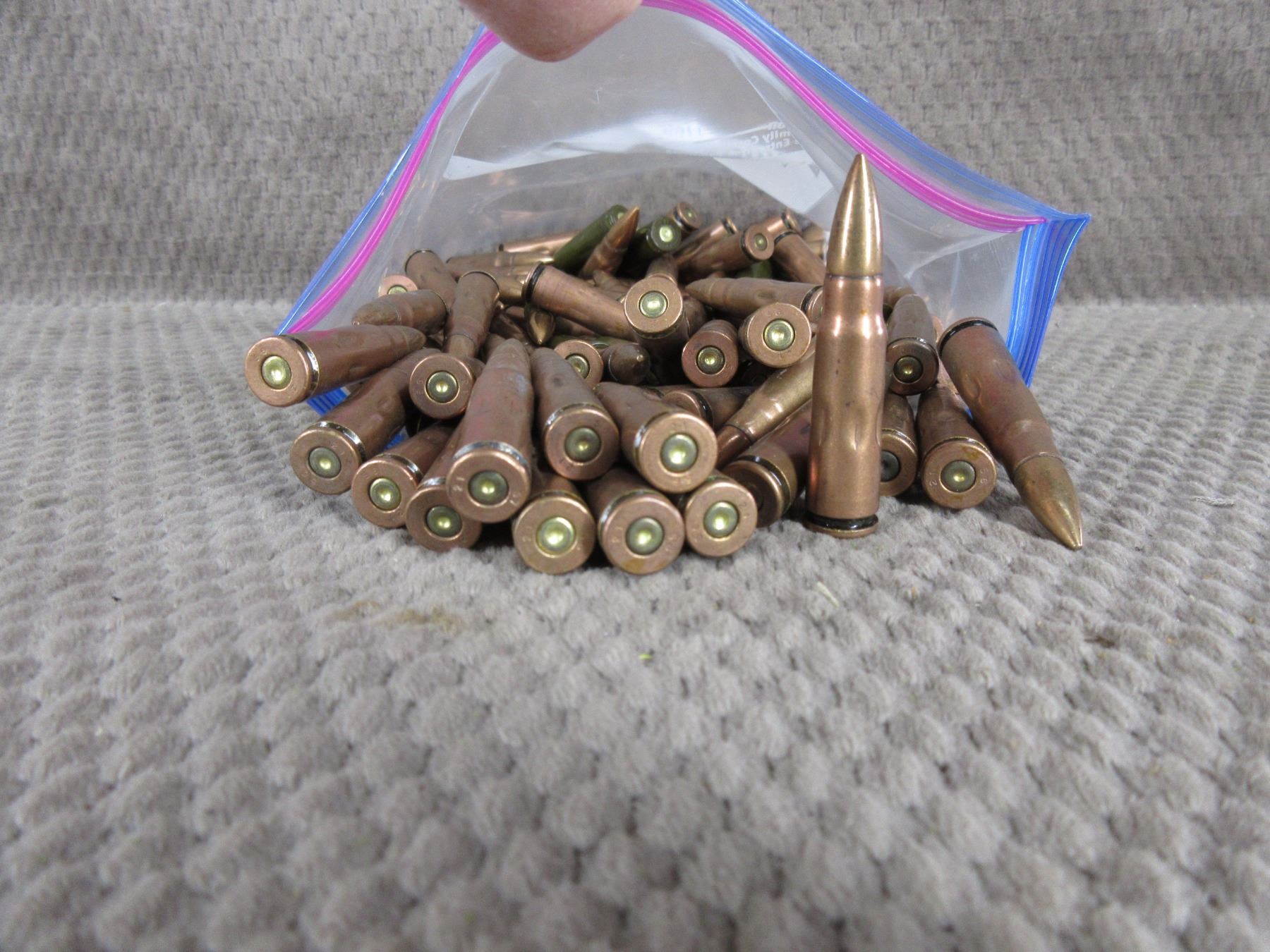 7.62X39 Deactivated Ammo Bag of 98 Rounds