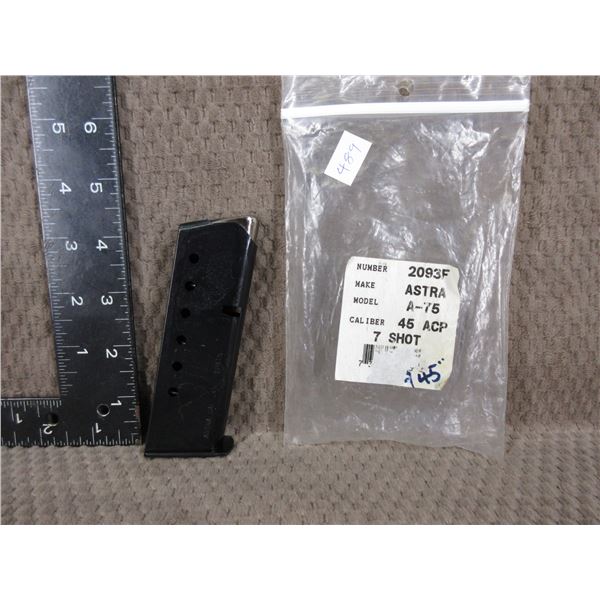 Astra Model A-75 45 ACP 7 Shot Magazine - Appears New
