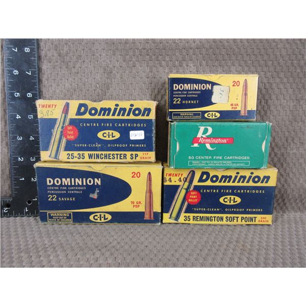 5 Empty Cartridge Boxes