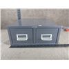 Image 1 : Double Drawer Metal Card Cabinet