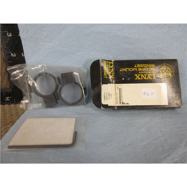 Lynx Ringset 30MM High Stud Base