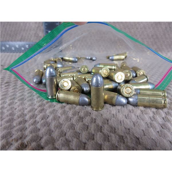 9MM Luger Bag of 50 - Reloads sold as componets