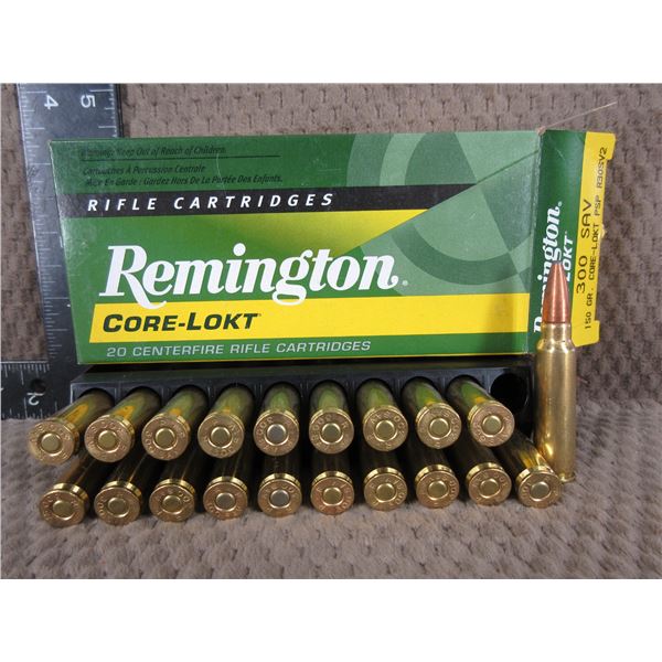 300 Savage Remington Core-Lokt 150gr, PSP Box of 20