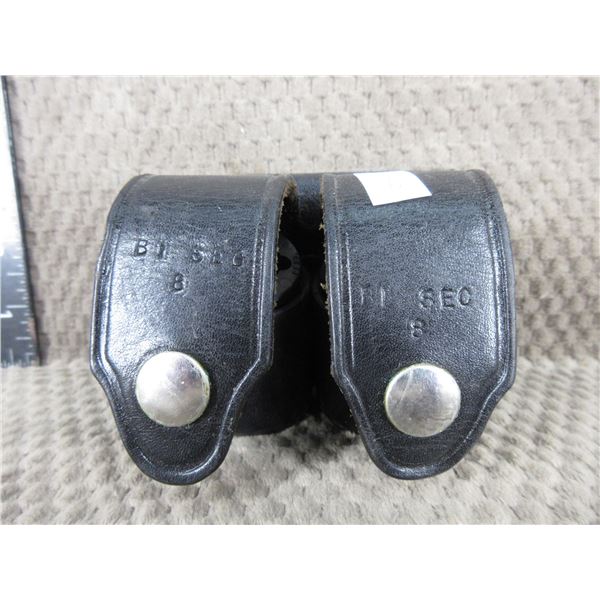 Leather Speed Loader Case with 38 Caliber  Speed Loaders