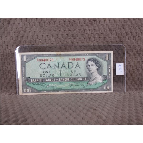 1954 Canada One Dollar Bill