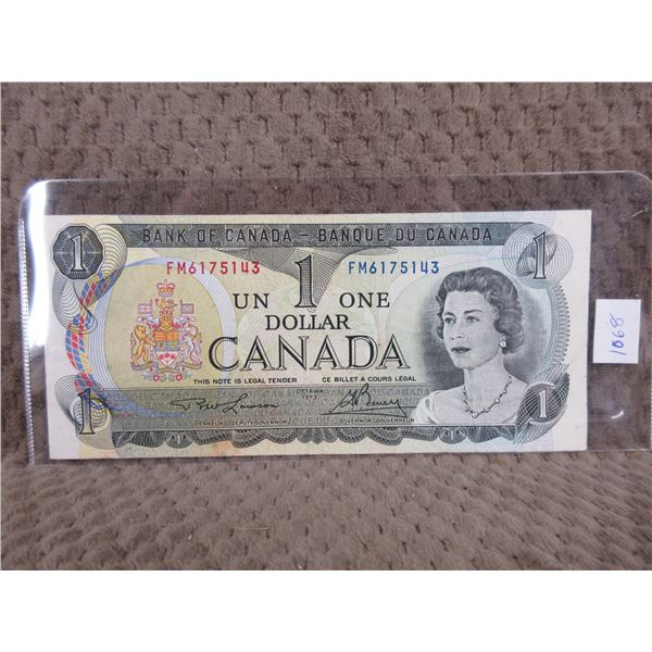 1973 Canada One Dollar Bill
